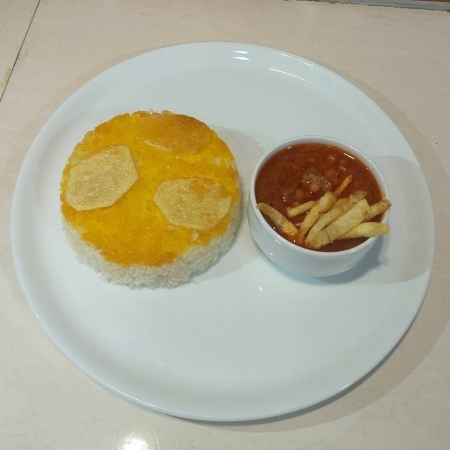 چلو خورشت قیمه
